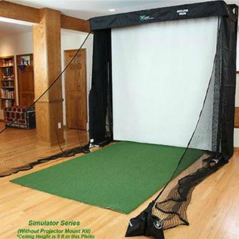 The Net Return Simulator Series Golf Net & Projector Screen